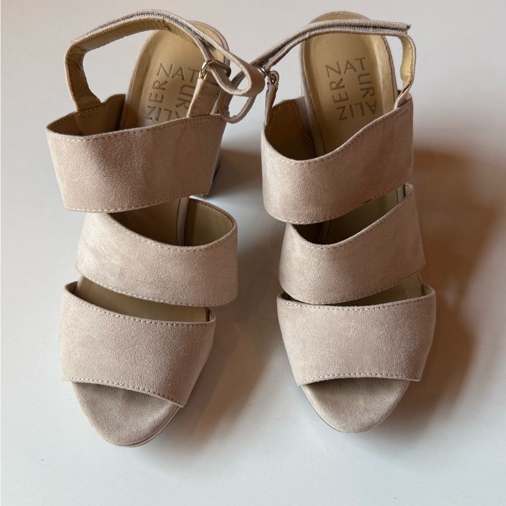 Freema Suede Block Heel Sandals